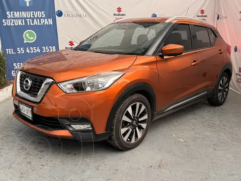Nissan Kicks Exclusive Aut usado (2018) color Naranja Metalico financiado en mensualidades(enganche $108,811 mensualidades desde $7,670)
