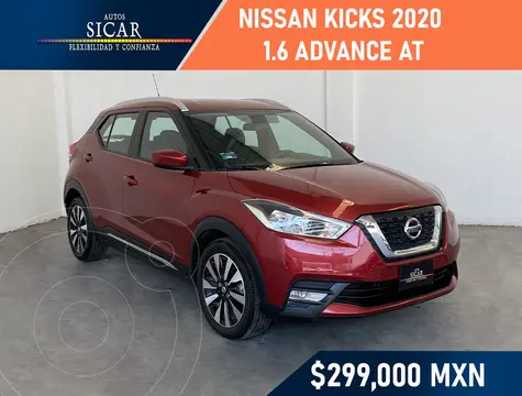 Nissan Kicks Advance Aut usado (2019) color Rojo precio $289,000