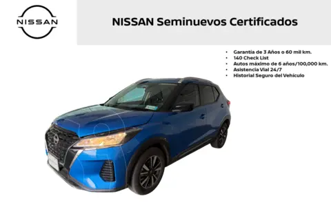 Nissan Kicks Advance usado (2023) color Azul precio $315,000