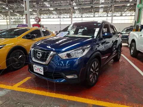 Nissan Kicks Exclusive Aut usado (2018) color Azul Cobalto financiado en mensualidades(enganche $60,000 mensualidades desde $5,400)