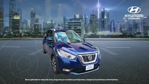 Nissan Kicks Exclusive Aut usado (2018) color Azul precio $219,900