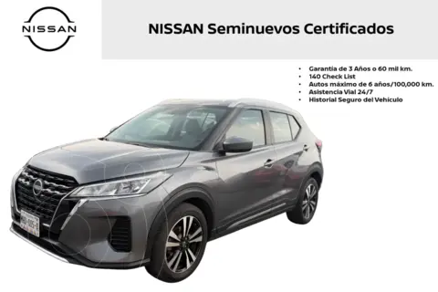 Nissan Kicks Advance Aut usado (2023) color Gris precio $308,000
