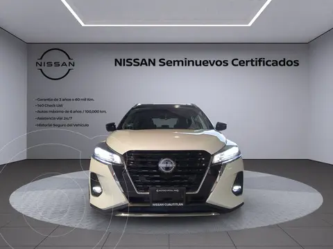 Nissan Kicks Platinum Aut usado (2023) color Blanco financiado en mensualidades(enganche $138,895 mensualidades desde $6,628)