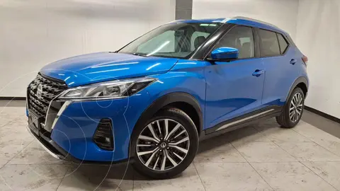 Nissan Kicks Exclusive Aut usado (2021) color Azul financiado en mensualidades(enganche $69,300 mensualidades desde $6,836)