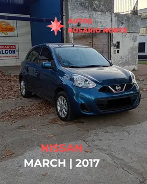 Nissan March Sense usado (2017) color Azul precio $16.000.000
