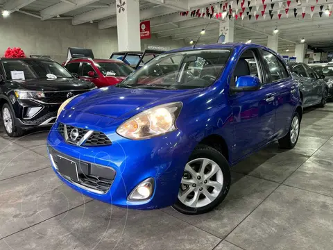 Nissan March Advance usado (2016) color Azul financiado en mensualidades(enganche $59,950 mensualidades desde $4,586)