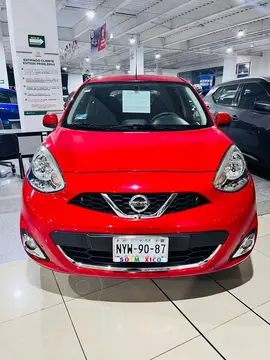 Nissan March Advance usado (2020) color Rojo financiado en mensualidades(enganche $67,797 mensualidades desde $5,173)