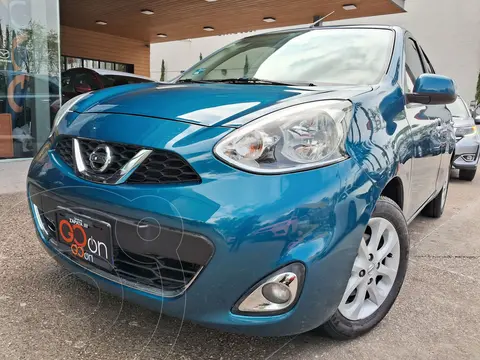 Nissan March Advance usado (2020) color Azul financiado en mensualidades(enganche $61,000 mensualidades desde $3,538)
