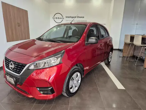 Nissan March Sense Aut usado (2022) color Rojo financiado en mensualidades(enganche $60,500 mensualidades desde $5,968)