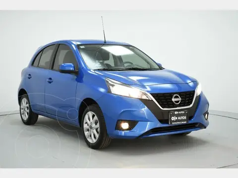 Nissan March Advance usado (2022) color Azul financiado en mensualidades(enganche $66,000 mensualidades desde $3,927)