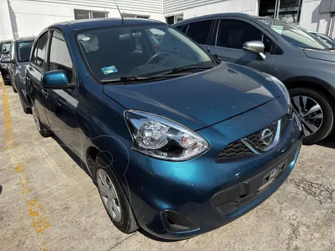 Nissan March Sense usado (2018) color Turquesa financiado en mensualidades(enganche $54,000)