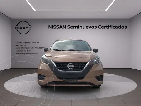 Nissan March Sense Aut usado (2022) color rosa financiado en mensualidades(enganche $82,731 mensualidades desde $3,948)