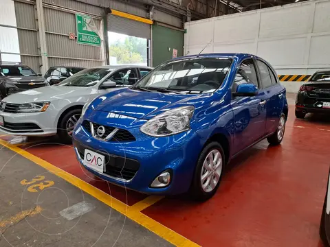 Nissan March Advance Aut usado (2016) color Azul Electrico financiado en mensualidades(enganche $39,750 mensualidades desde $3,600)