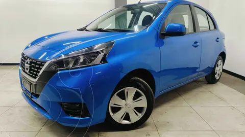 Nissan March Sense usado (2021) color Azul financiado en mensualidades(enganche $46,200 mensualidades desde $4,558)