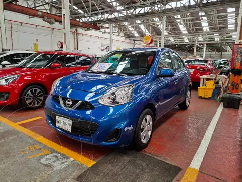 Nissan March Advance usado (2016) color Azul Electrico precio $139,500