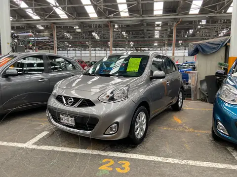 Nissan March Advance usado (2015) color Gris Oxford financiado en mensualidades(enganche $37,700 mensualidades desde $4,200)