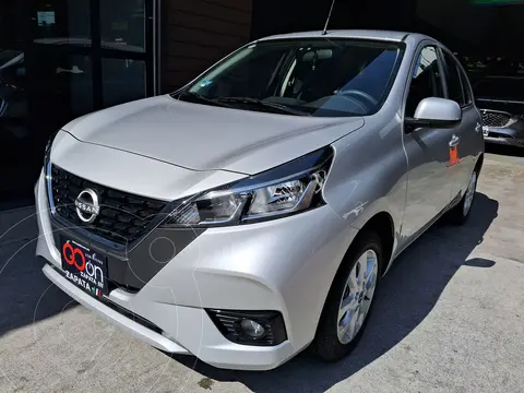 Nissan March Advance usado (2023) color plateado financiado en mensualidades(enganche $65,400 mensualidades desde $5,001)