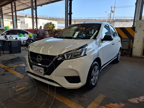 Nissan March Advance usado (2023) color Blanco financiado en mensualidades(enganche $55,000 mensualidades desde $5,000)