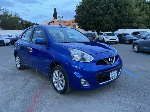 Nissan March Advance Aut usado (2018) color Azul financiado en mensualidades(enganche $59,763 mensualidades desde $5,310)
