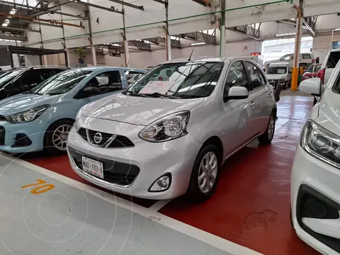 Nissan March Active Plus usado (2019) color Plata financiado en mensualidades(enganche $60,000 mensualidades desde $5,100)
