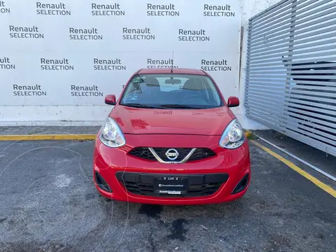 Nissan March Sense Aut usado (2018) color Rojo precio $195,000