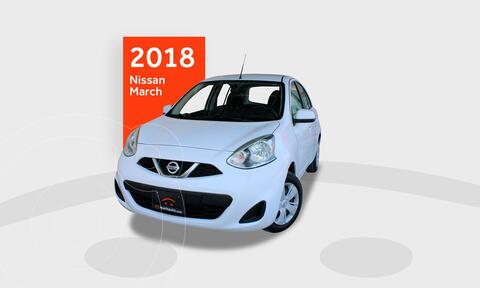 Nissan March Sense usado (2018) color Blanco precio $206,000