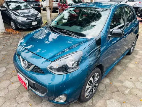 Nissan March SR usado (2019) color Azul financiado en mensualidades(enganche $58,319 mensualidades desde $5,180)