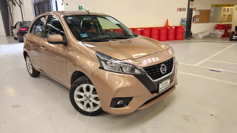 Nissan March Advance usado (2021) color rosa financiado en mensualidades(enganche $91,960 mensualidades desde $3,869)