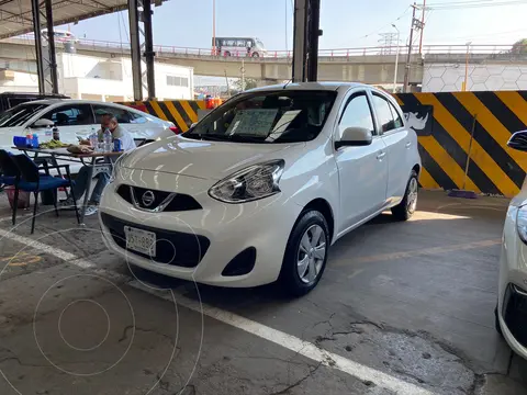 Nissan March Advance usado (2018) color Blanco financiado en mensualidades(enganche $40,000 mensualidades desde $3,500)