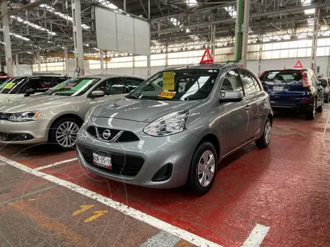 Nissan March Sense usado (2016) color Gris Oxford financiado en mensualidades(enganche $40,000 mensualidades desde $4,200)