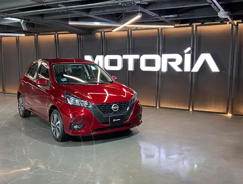 Nissan March Exclusive usado (2023) color Rojo financiado en mensualidades(enganche $59,800 mensualidades desde $4,505)