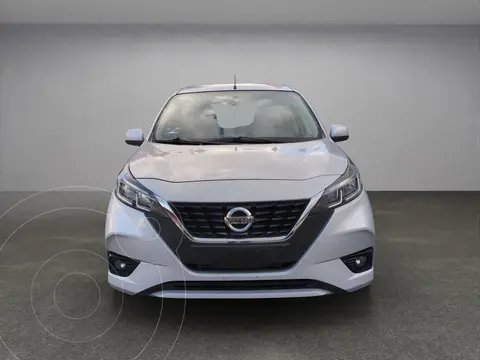 Nissan March Advance usado (2021) color plateado financiado en mensualidades(enganche $79,442 mensualidades desde $3,791)