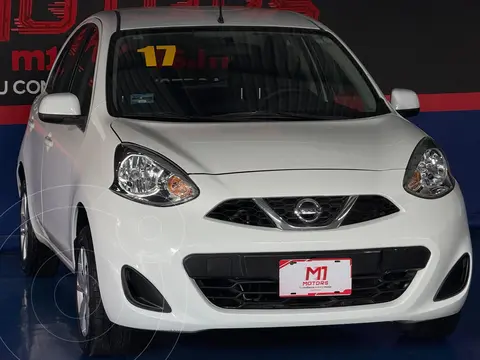 Nissan March Sense usado (2017) color Blanco financiado en mensualidades(enganche $72,450)