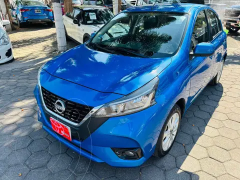 Nissan March Advance Aut usado (2023) color Azul financiado en mensualidades(enganche $61,544 mensualidades desde $5,466)