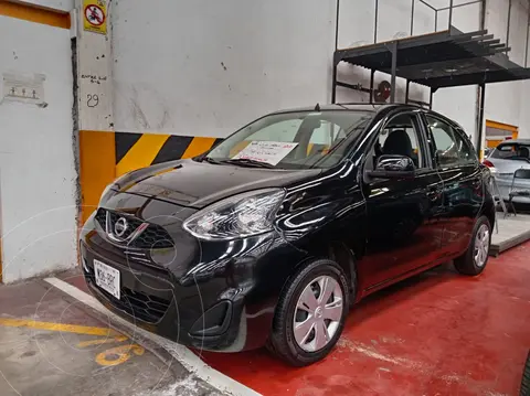 Nissan March Advance usado (2020) color Negro financiado en mensualidades(enganche $45,000 mensualidades desde $4,800)