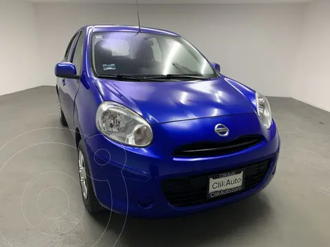Nissan March Sense usado (2013) color Azul financiado en mensualidades(enganche $28,000 mensualidades desde $4,400)