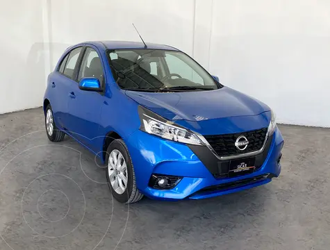 Nissan March Advance usado (2022) color Azul financiado en mensualidades(enganche $61,544 mensualidades desde $4,745)