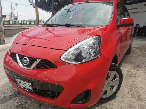 Nissan March Sense usado (2018) color Rojo financiado en mensualidades(enganche $48,750 mensualidades desde $8,289)