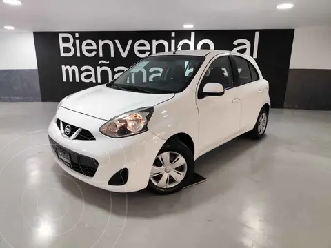 Nissan March Sense  Aut usado (2019) color Blanco financiado en mensualidades(enganche $40,678 mensualidades desde $4,708)