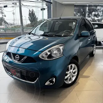 Nissan March Advance usado (2019) color Azul financiado en mensualidades(enganche $54,500 mensualidades desde $4,168)