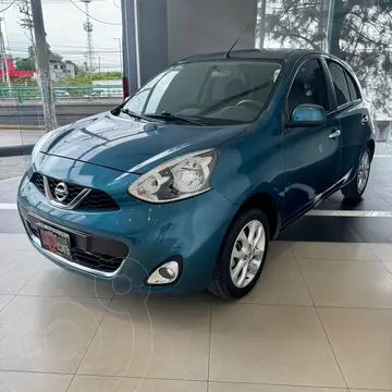 Nissan March Advance usado (2020) color Azul financiado en mensualidades(enganche $54,500 mensualidades desde $4,168)