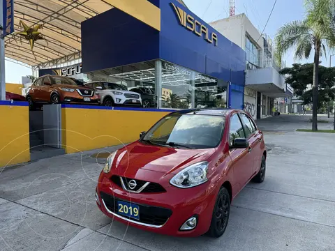 Nissan March Exclusive Aut usado (2019) color Rojo financiado en mensualidades(enganche $72,961 mensualidades desde $4,858)