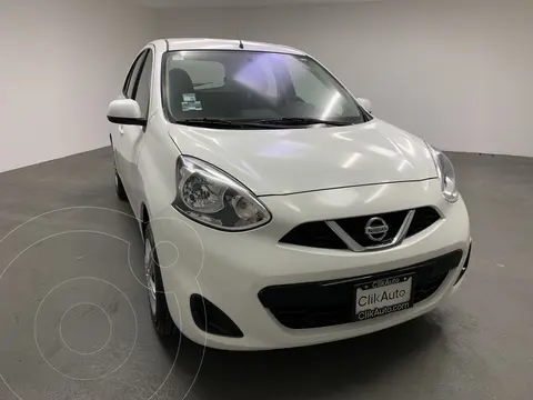 Nissan March Sense usado (2018) color Blanco financiado en mensualidades(enganche $40,000 mensualidades desde $5,100)