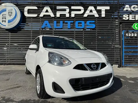 Nissan March Sense Aut usado (2020) color Blanco financiado en mensualidades(enganche $43,780 mensualidades desde $4,563)