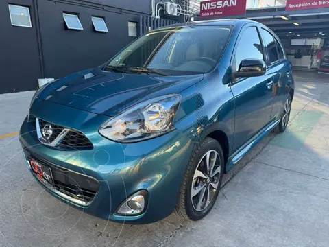 Nissan March SR NAVI usado (2018) color Azul financiado en mensualidades(enganche $62,675 mensualidades desde $4,793)