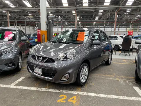 Nissan March Advance usado (2017) color Gris Oxford financiado en mensualidades(enganche $38,000 mensualidades desde $4,800)