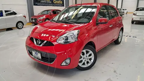 Nissan March Advance NAVI Aut usado (2015) color Rojo financiado en mensualidades(enganche $53,970)
