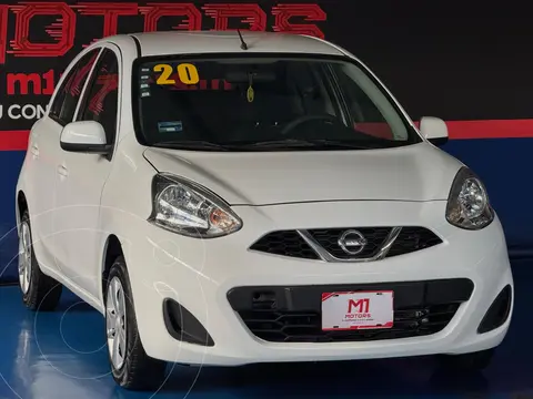 Nissan March Sense usado (2020) color Blanco financiado en mensualidades(enganche $35,980)