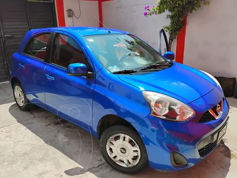 Nissan March Sense Aut usado (2018) color Azul Electrico precio $170,000