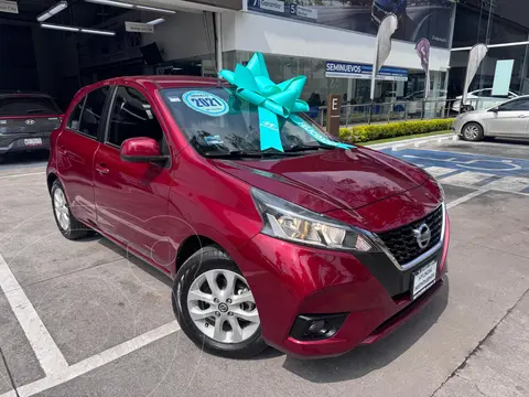 Nissan March Advance usado (2021) color Negro financiado en mensualidades(enganche $87,738 mensualidades desde $3,692)